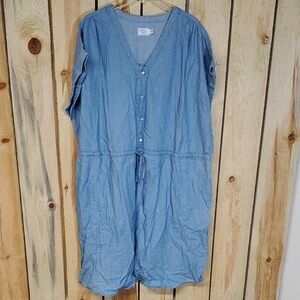Time And Tru Dress Size XXXL(22) Summer Comfy Denim NWT
